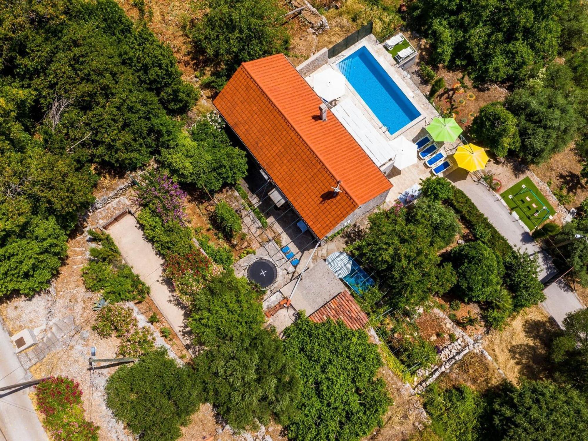 House Ko An-Four Bedroom Villa With Terrace And Swimming Pool Gruda Exterior foto