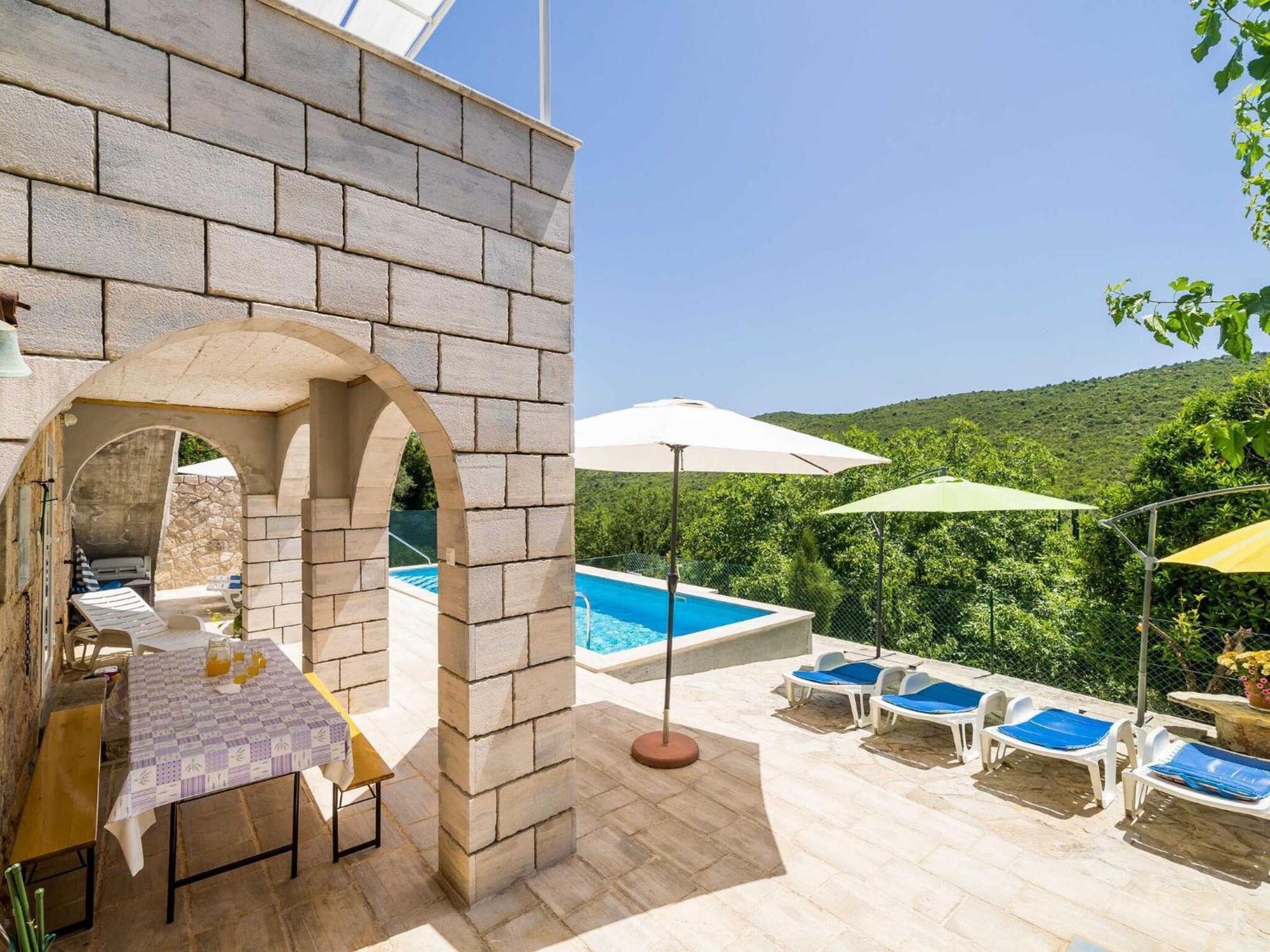 House Ko An-Four Bedroom Villa With Terrace And Swimming Pool Gruda Exterior foto