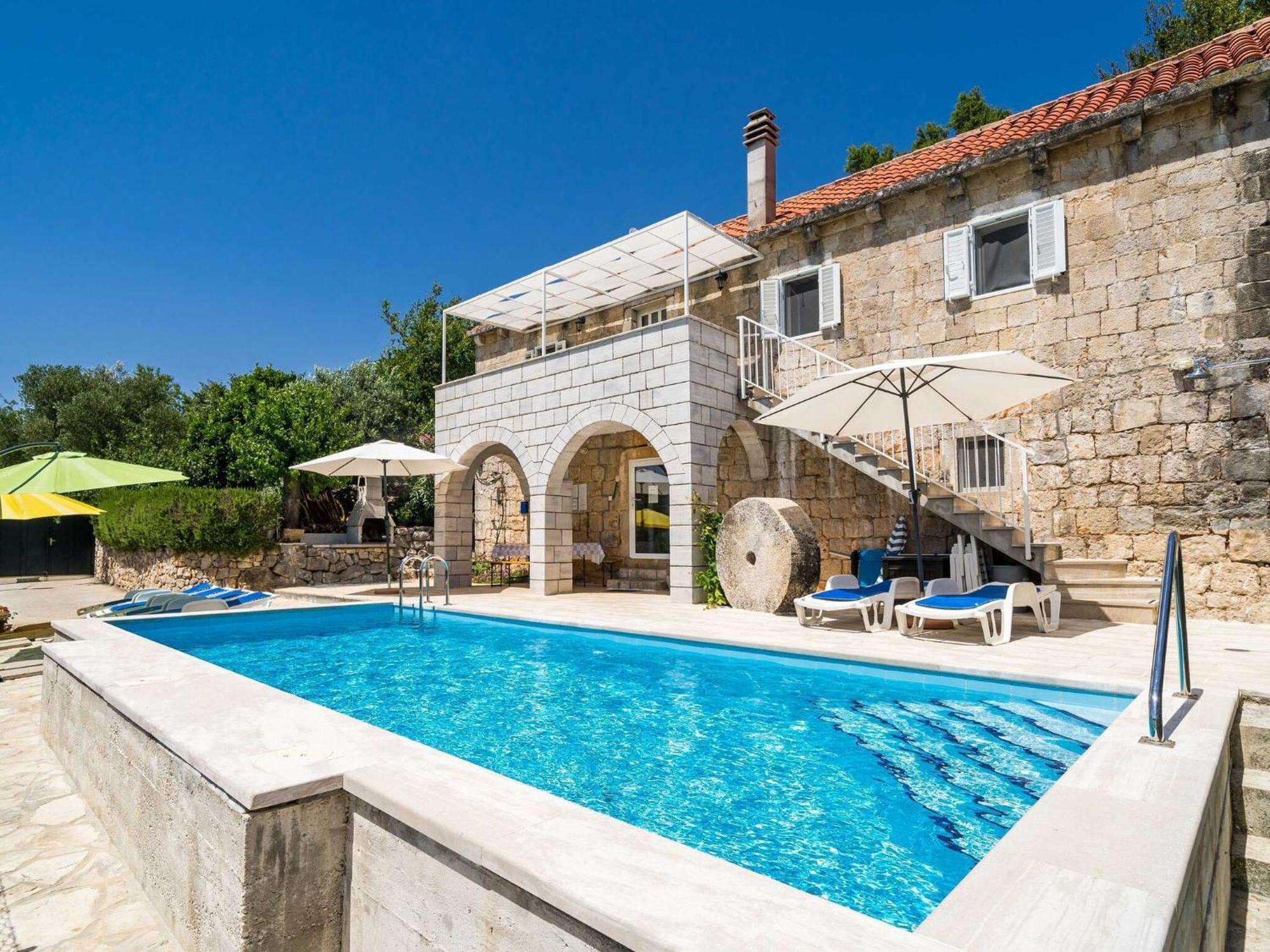 House Ko An-Four Bedroom Villa With Terrace And Swimming Pool Gruda Exterior foto