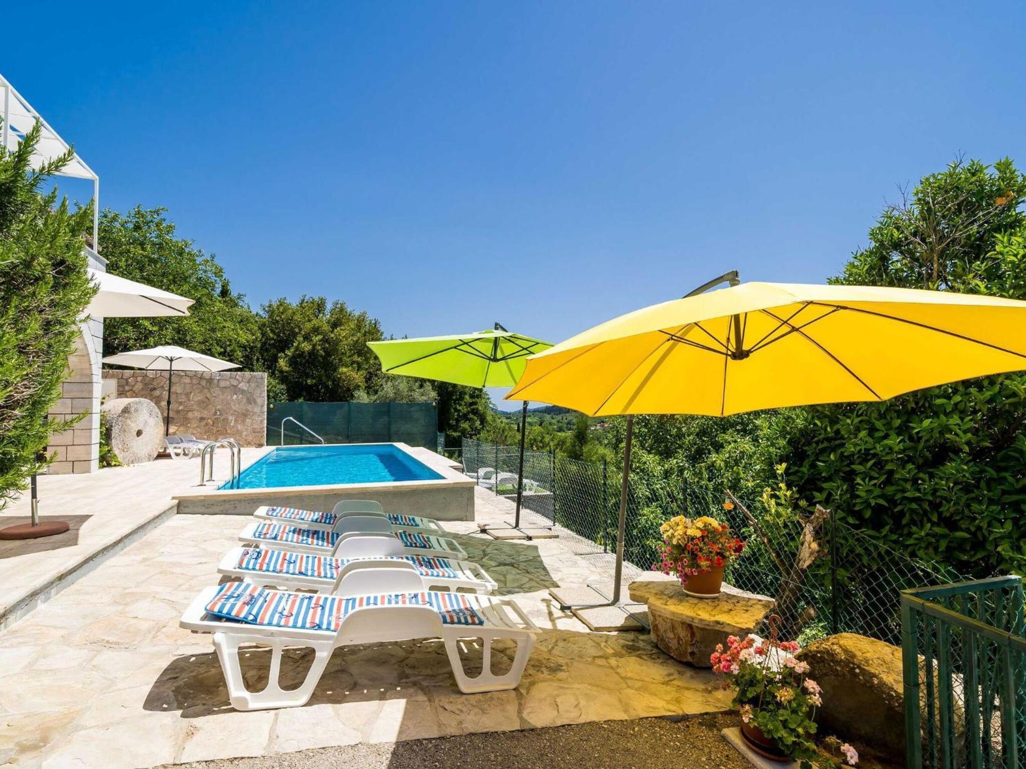 House Ko An-Four Bedroom Villa With Terrace And Swimming Pool Gruda Exterior foto